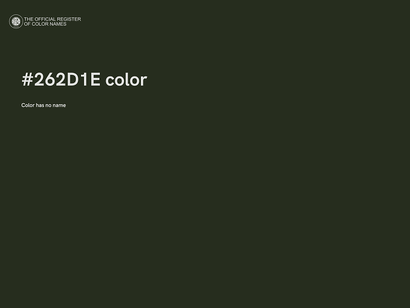 #262D1E color image