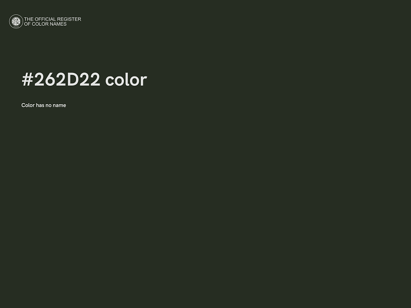 #262D22 color image