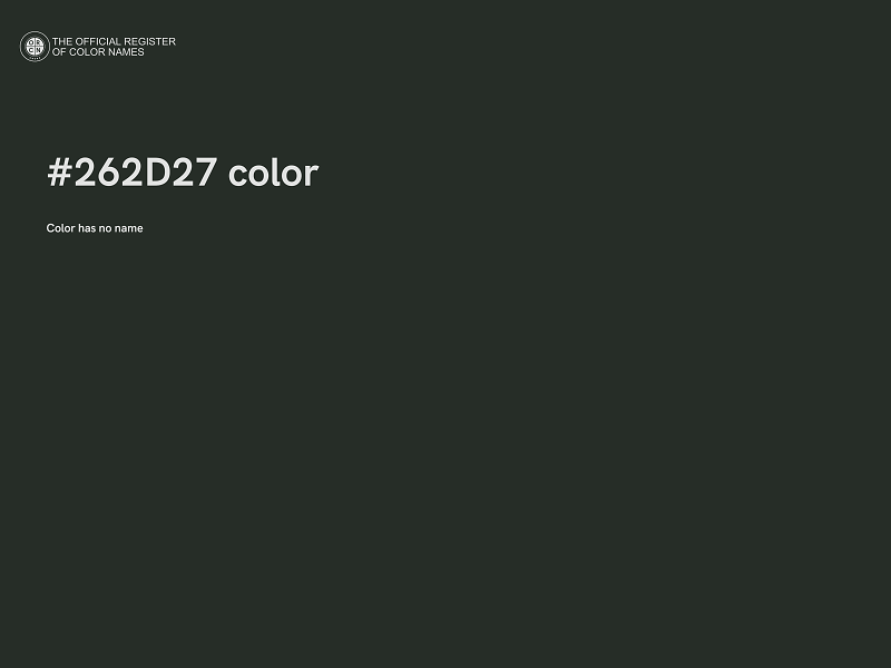 #262D27 color image