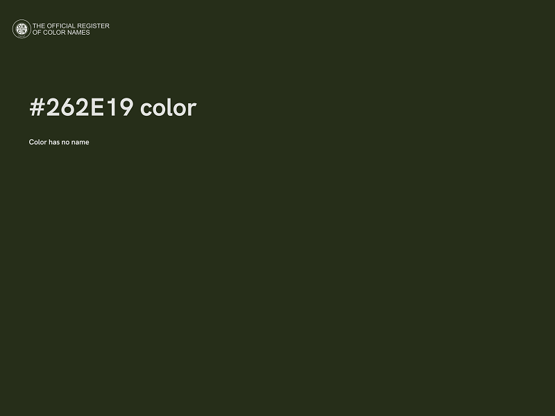 #262E19 color image