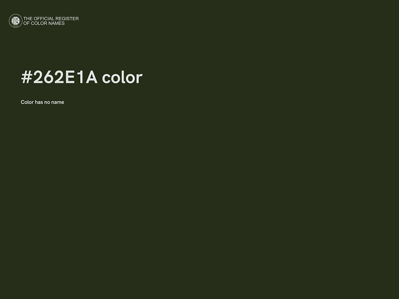 #262E1A color image