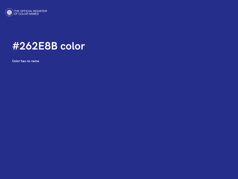 #262E8B color image