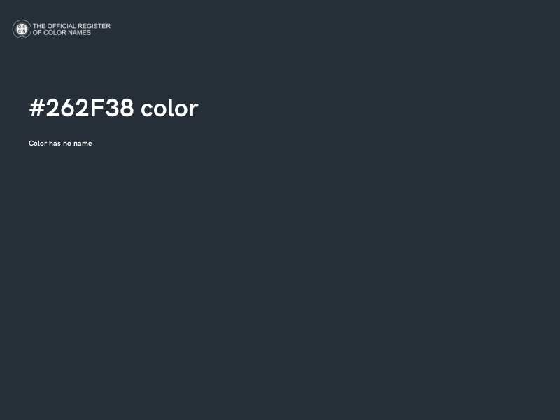 #262F38 color image