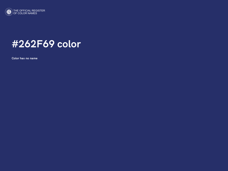 #262F69 color image