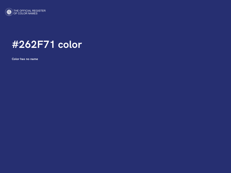 #262F71 color image