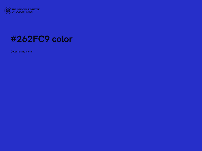 #262FC9 color image