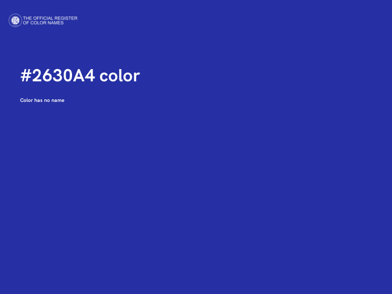 #2630A4 color image