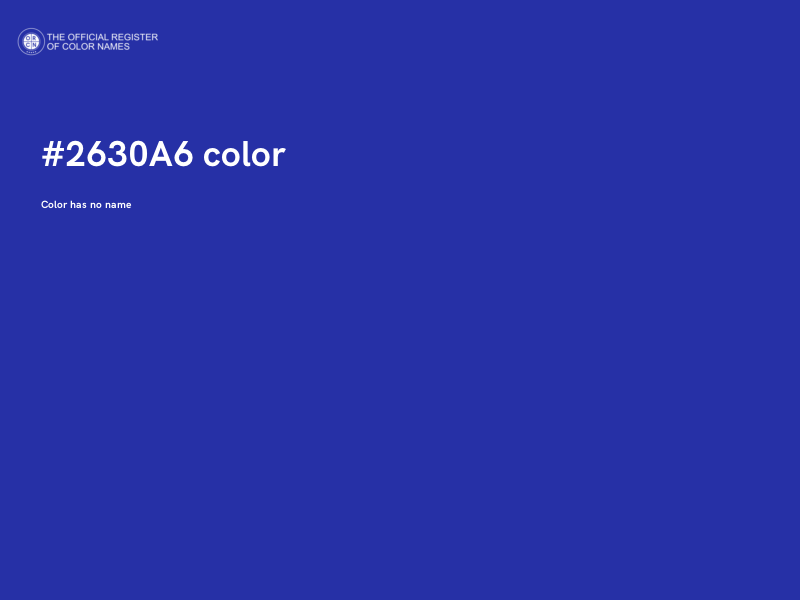 #2630A6 color image