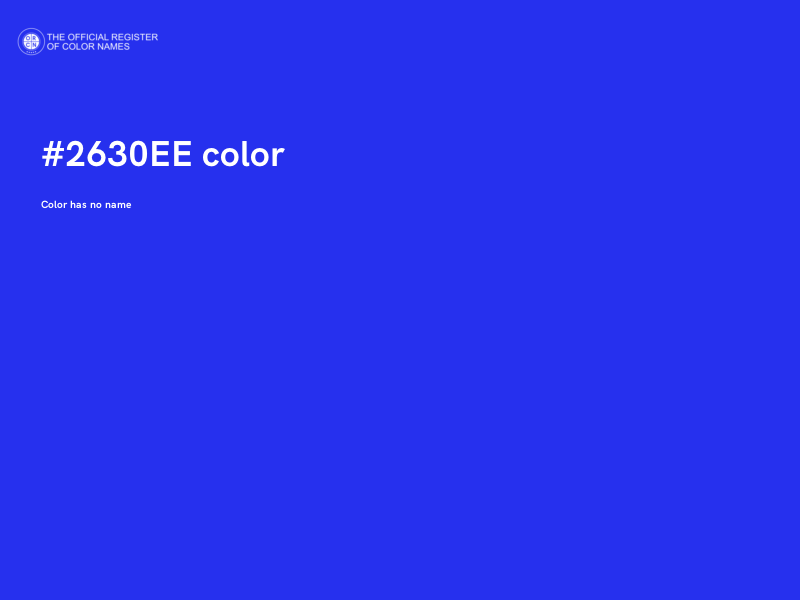 #2630EE color image