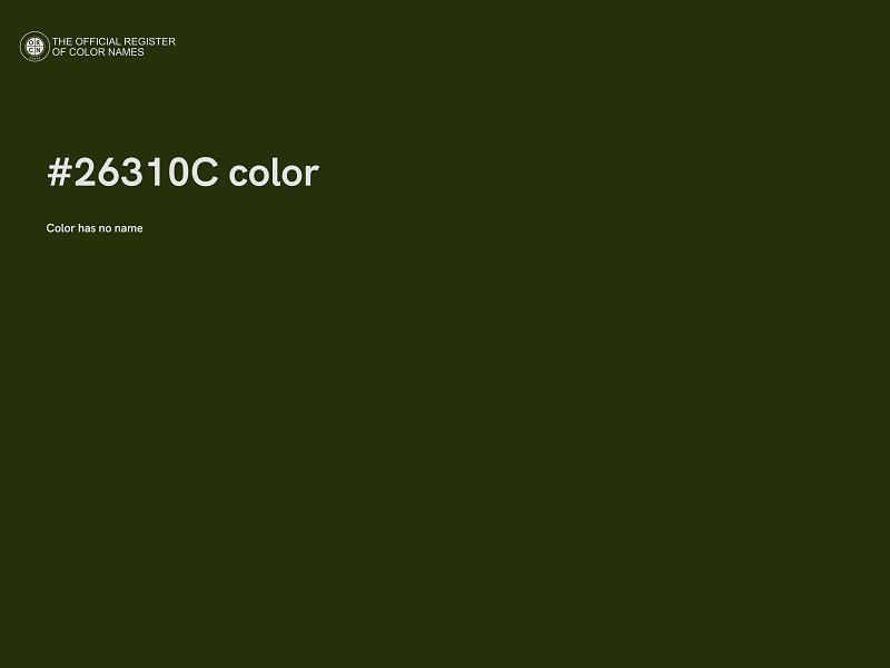 #26310C color image
