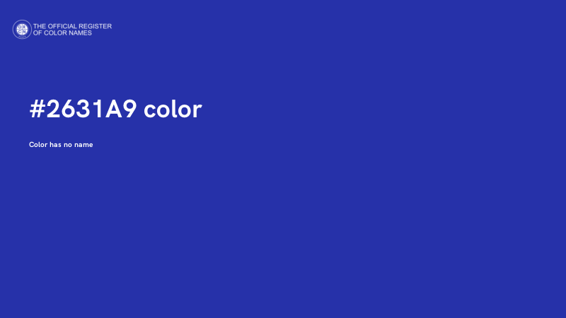 #2631A9 color image
