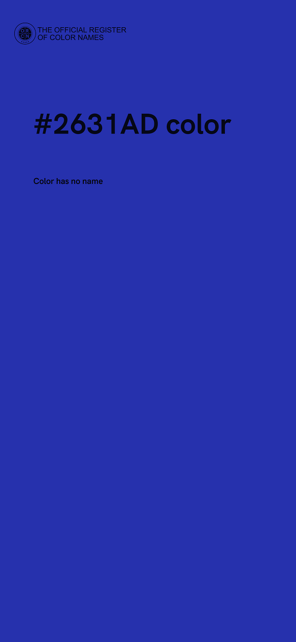 #2631AD color image