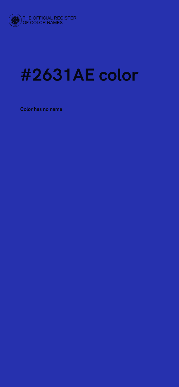 #2631AE color image