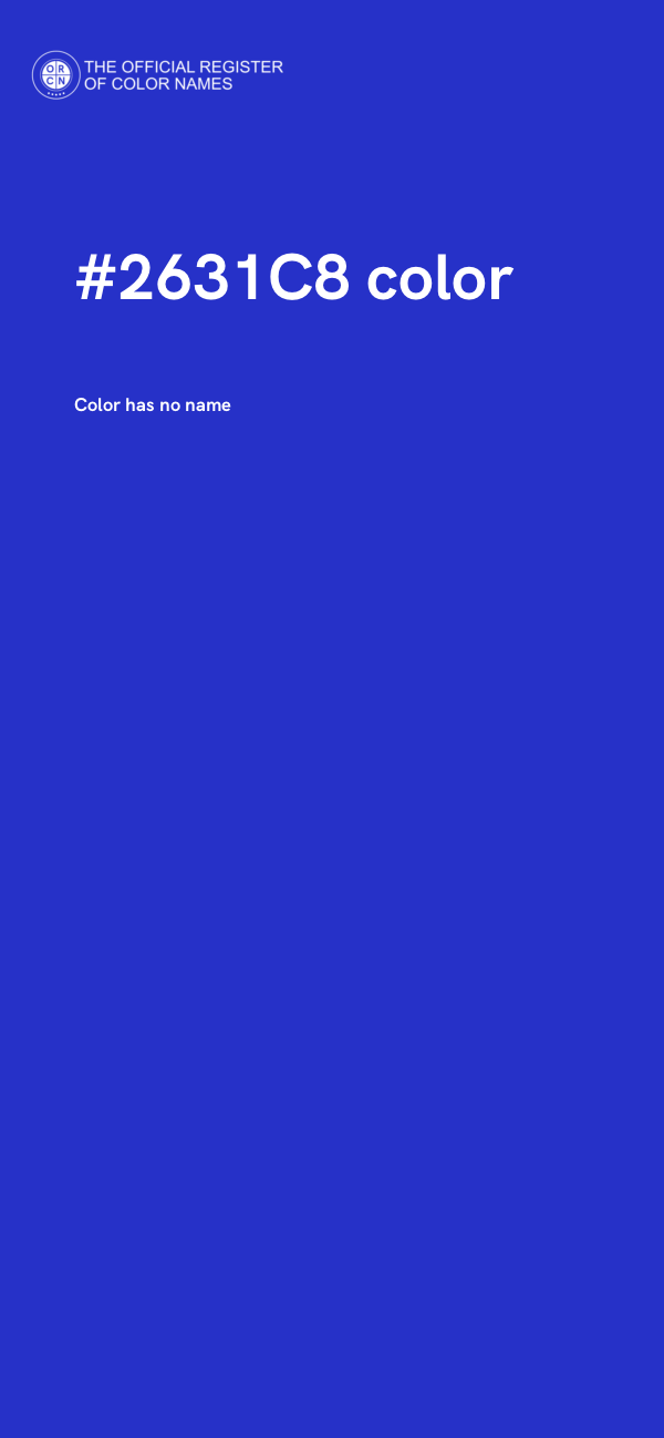 #2631C8 color image
