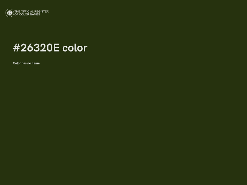 #26320E color image