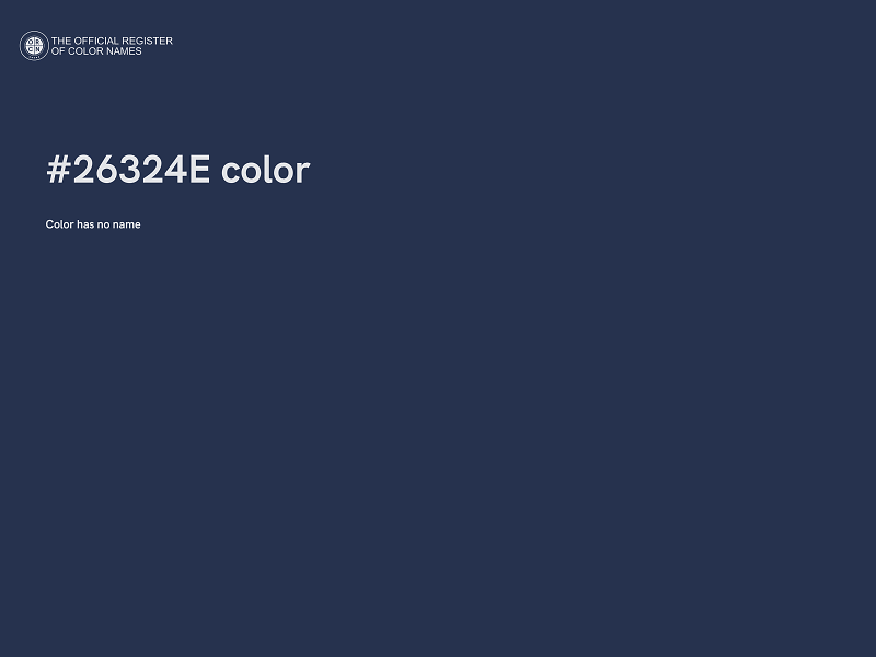 #26324E color image