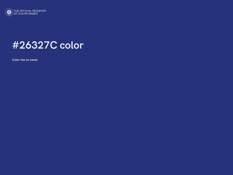 #26327C color image