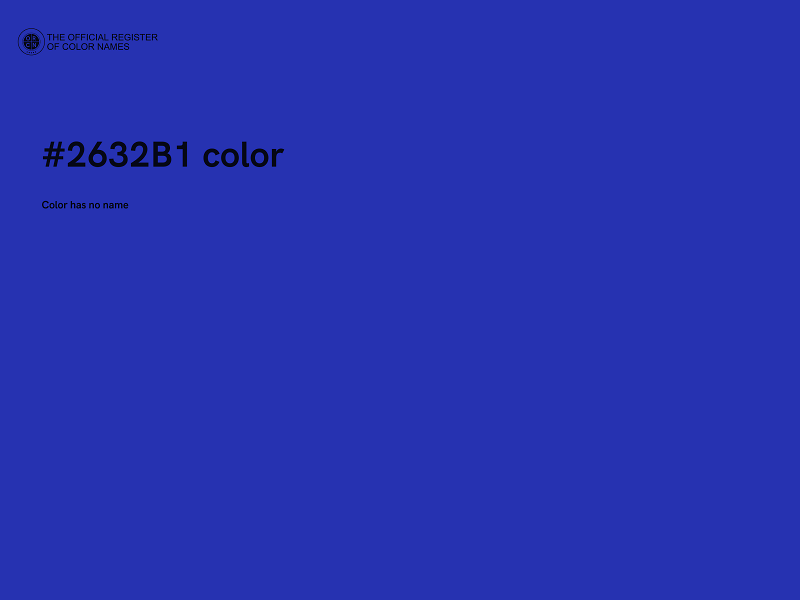 #2632B1 color image