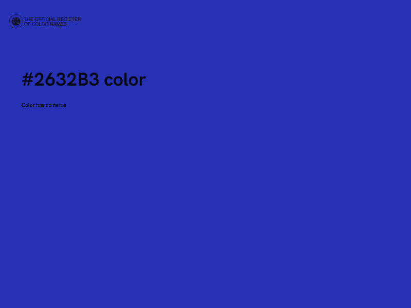 #2632B3 color image