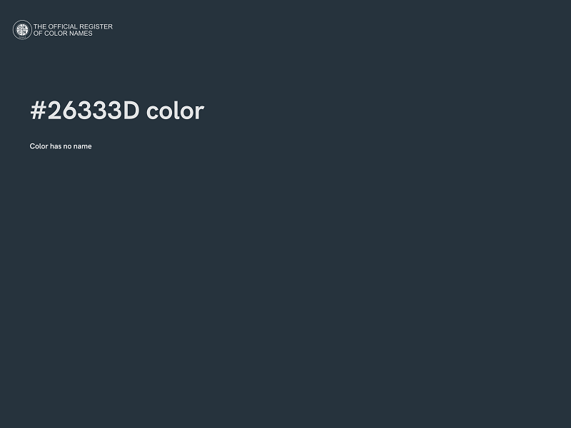 #26333D color image