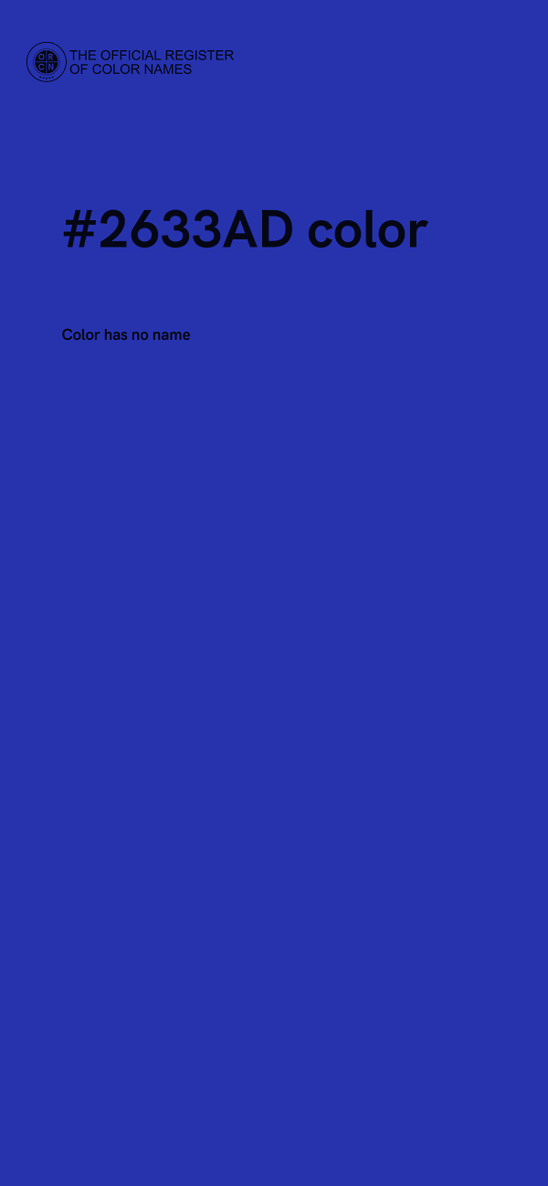 #2633AD color image