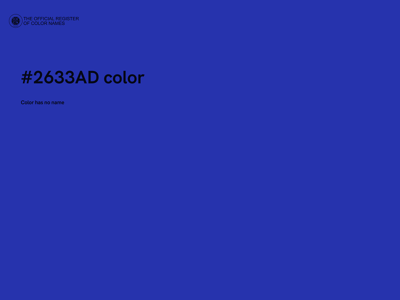 #2633AD color image