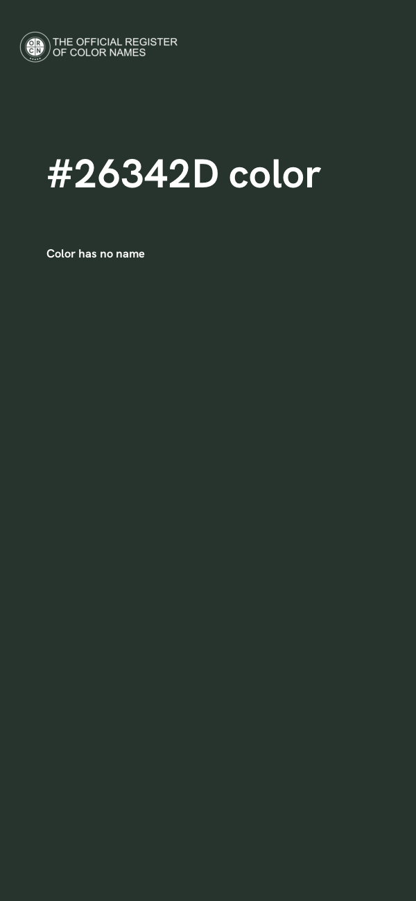 #26342D color image