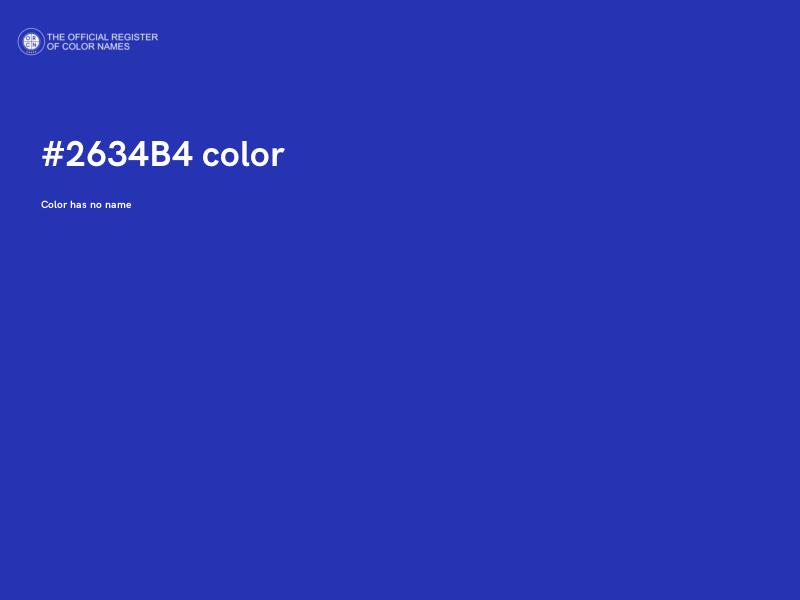 #2634B4 color image
