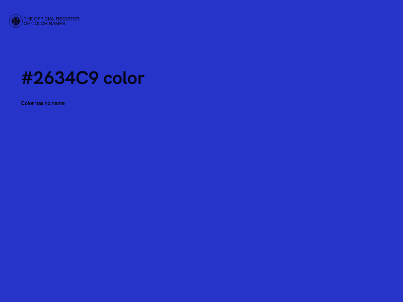 #2634C9 color image