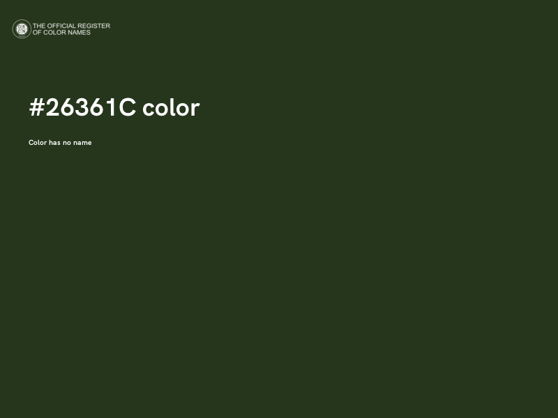 #26361C color image