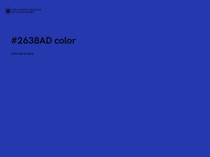 #2638AD color image