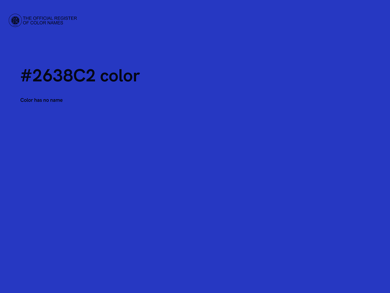 #2638C2 color image