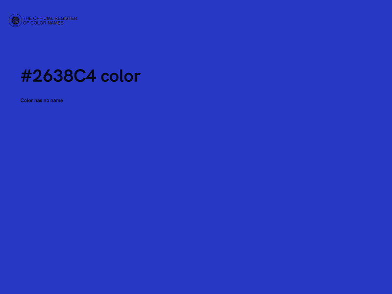 #2638C4 color image