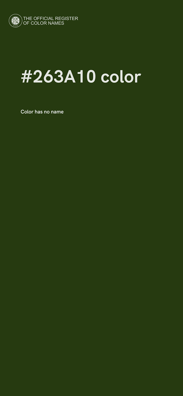 #263A10 color image