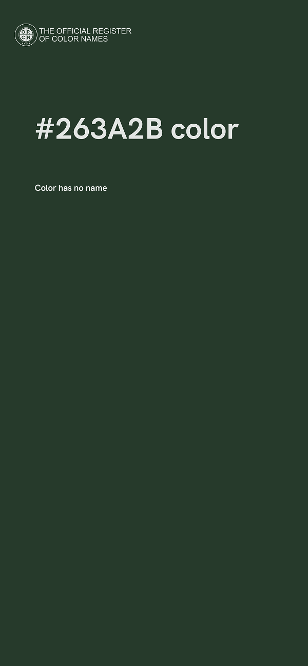 #263A2B color image