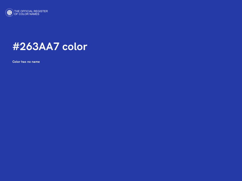 #263AA7 color image
