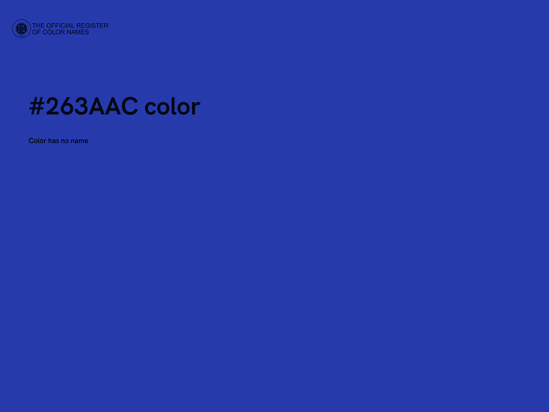 #263AAC color image