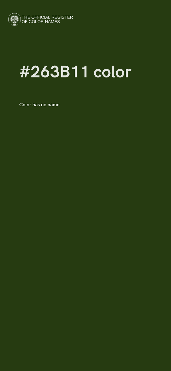 #263B11 color image