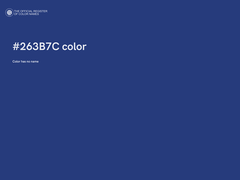 #263B7C color image