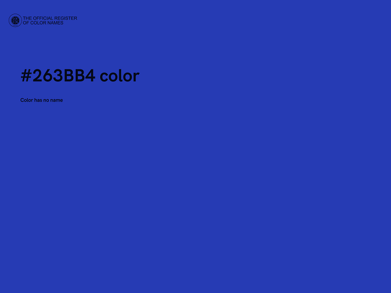 #263BB4 color image