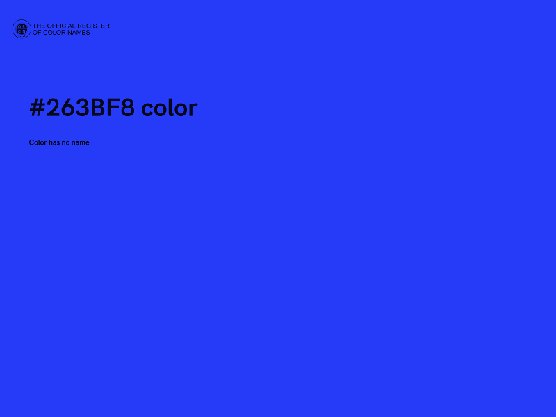#263BF8 color image