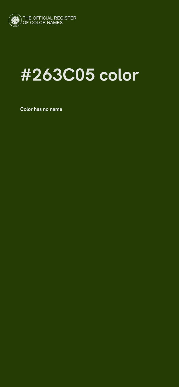 #263C05 color image