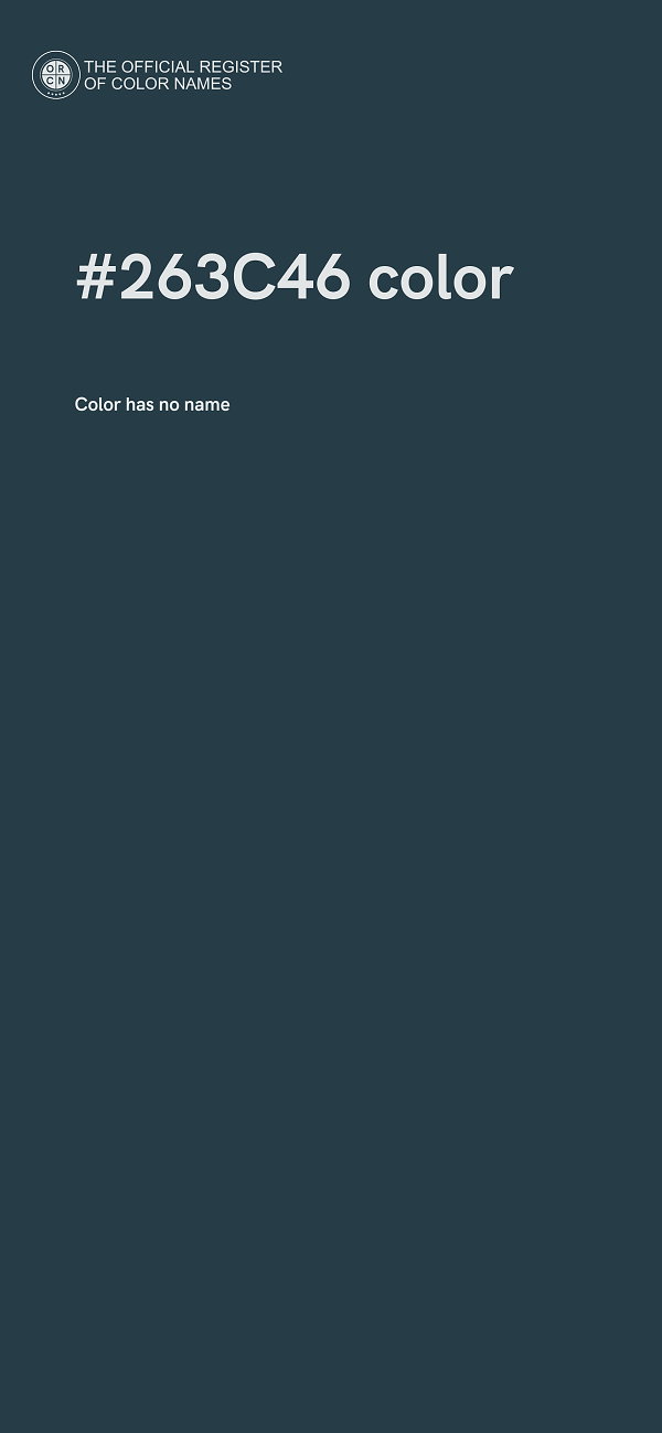 #263C46 color image