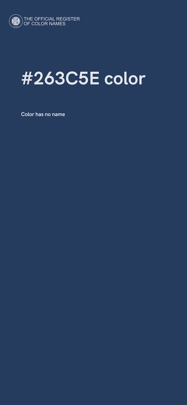 #263C5E color image