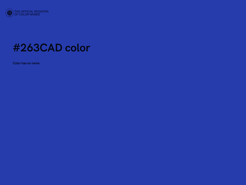 #263CAD color image