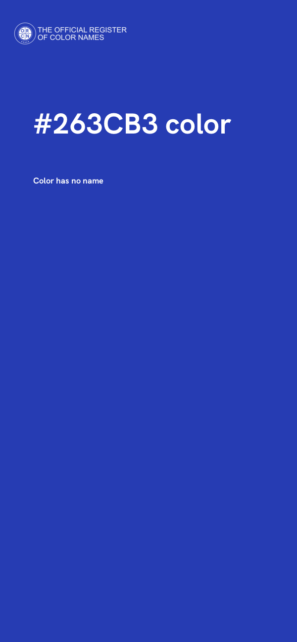 #263CB3 color image