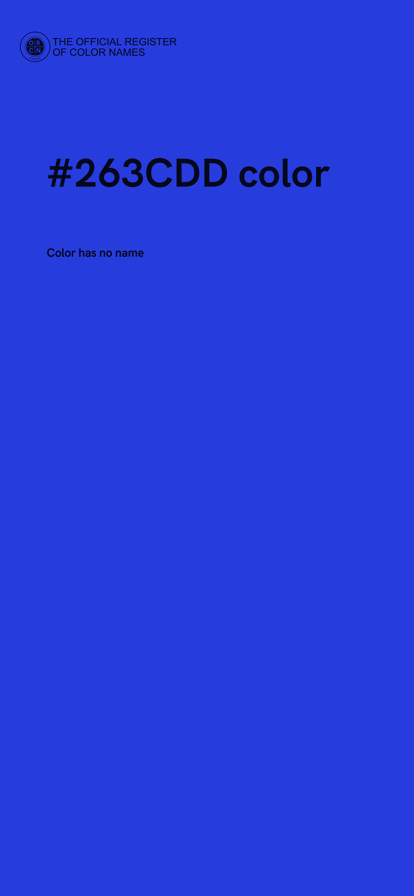 #263CDD color image