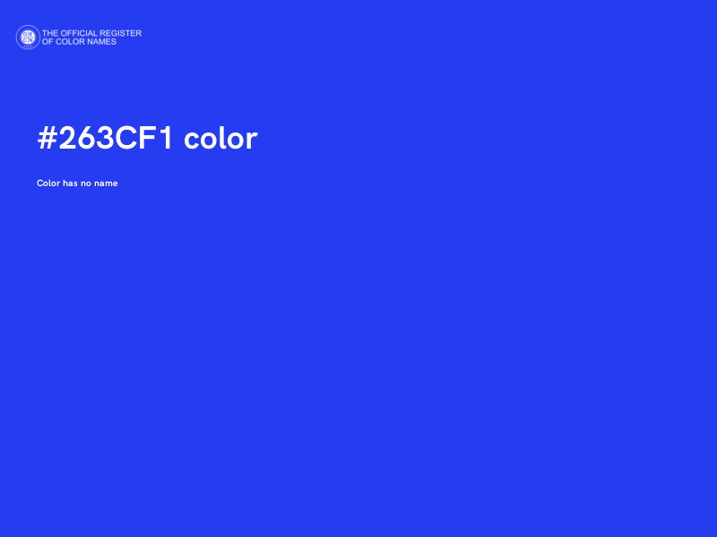 #263CF1 color image