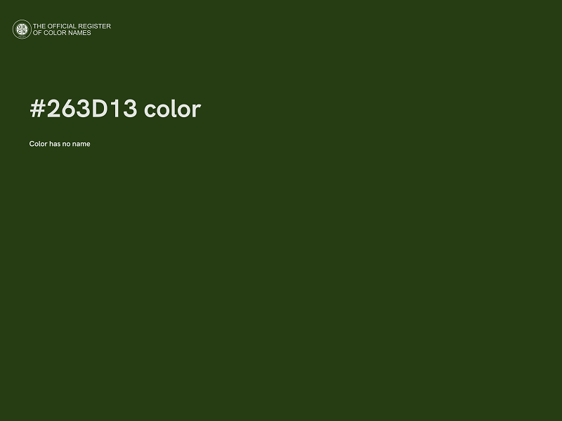 #263D13 color image