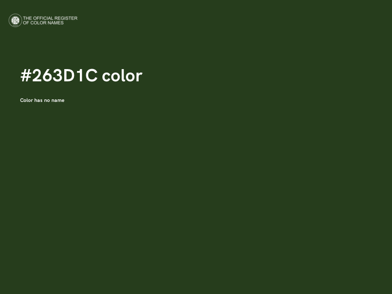 #263D1C color image